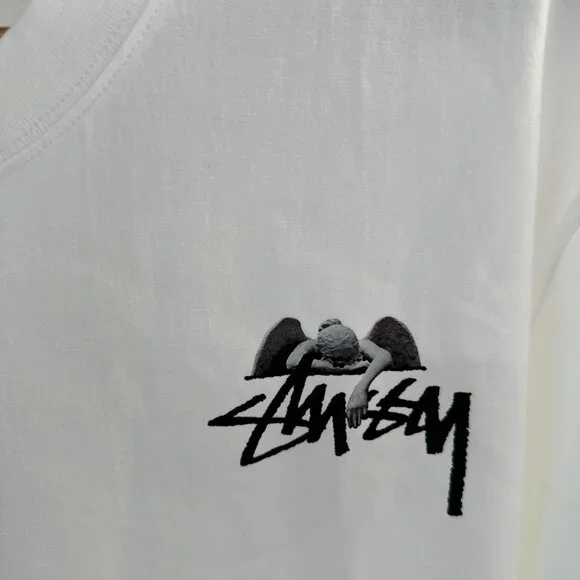 Stüssy Men's White T-shirt Tees - Short Sleeve
